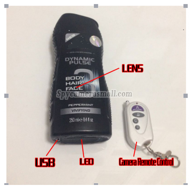 camera spy Shampoo 16G 720P Camera espion avec Controle a distance Les tops camera embarquée