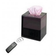 CCD 480TVL HR DVR Tissue Box Covert DVR Camera Supporting 32GB SD Card up to 64 Hours