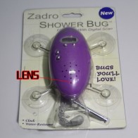 Camera d'espionnage radio de douche 32G Camera d'espionnage Detection de mouvement 1080P pourpre Camera d'espionnage etanche salle de bain